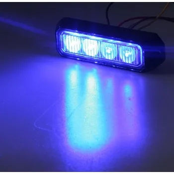 Přídavný světlomet PREDATOR 4x3W LED, 12-24V, modrý, ECE R10, STM KF004E3WBLU