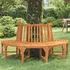 Zahradní lavice Půlkruhová lavice kolem stromu 208 cm 362156 masivní eukalyptus