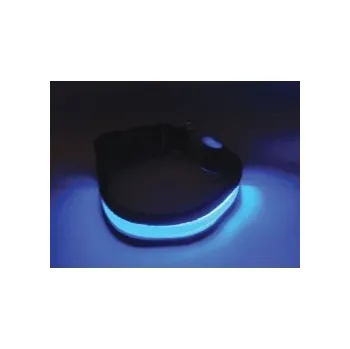 Obojek pro psa Svítící obojek velikost L, modrý 40-60cm