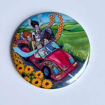 Dekorativní magnet Zuzana Honsová Dámská jízda - magnet 56 mm