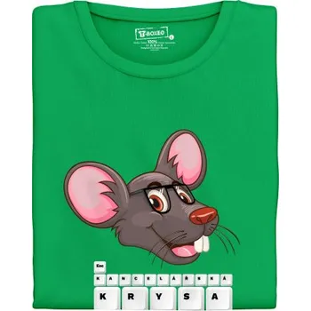 Žertovný předmět Pánské tričko s potiskem “Kancelářská krysa”