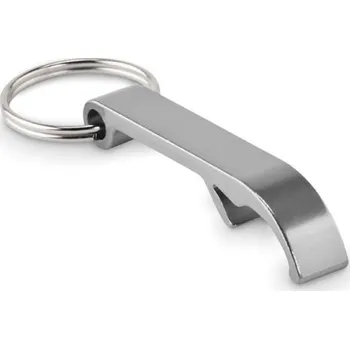 Recyklovaná hliníková klíčenka Ovikey, stříbrná