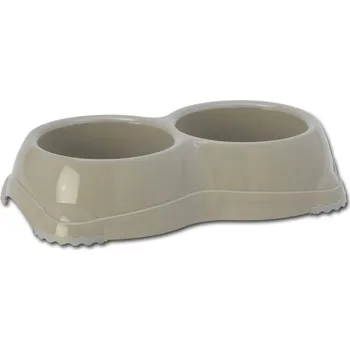 Miska pro psa Smarty dvojmiska No. 1/šedá, 2x330ml