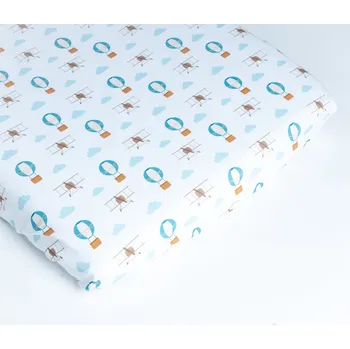 Prostěradlo Tulimese Prostěradlo letadla a balóny VÝBĚR VELIKOSTI PROSTĚRADLA: ROZMĚR 120X60 CM