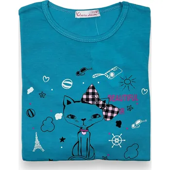 Dívčí pyžamo Valerie Dream Dívčí pyžama s dlouhým rukávem ZDENA Barva: Modrá, Velikost: 98/104