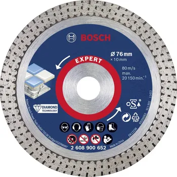 Řezný kotouč BOSCH Expert HardCeramic 2608900652 diamantový řezný kotouč 76 mm
