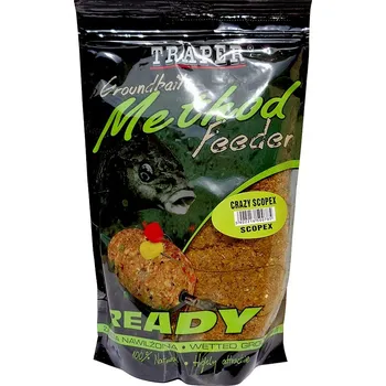 Návnadová surovina TRAPER Groundbait Method Feeder Ready 750 g Scopex