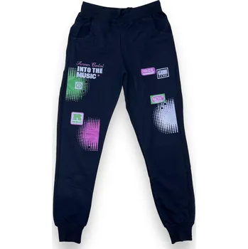 Rider Dívčí modré tepláky MUSIC Barva: Modrá, Velikost: 152