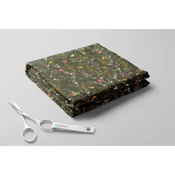 Microfibra, Jemné kvítky Barva: Khaki