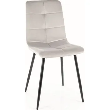 Jídelní židle SIGNAL Jídelní židle - IVO Velvet, různé barvy na výběr Čalounění: světle šedá (Bluvel 03)