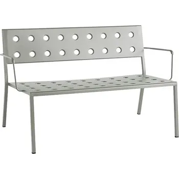 Zahradní lavice Venkovní lavice s područkami Hay Balcony Lounge Bench světle zelená