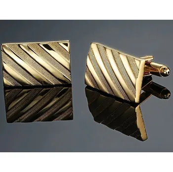 Manžetový knoflíček 316Steel Manžetové knoflíčky Gold stripes
