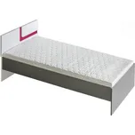 Dřevěná postel Apettita 12 200x90 Růžová/bílá