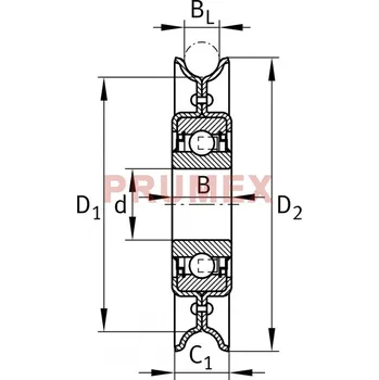 INA RSRB 16-159-L0 napínací kladka řemene