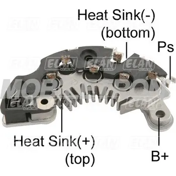 Alternátor Diodový blok alternátoru Delco 321430 / 10456401