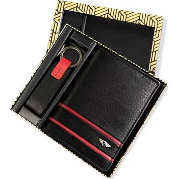 Peněženka Peterson kožená dárková sada peněženka s klíčenkou Hilarius Gregorio 97k-cube