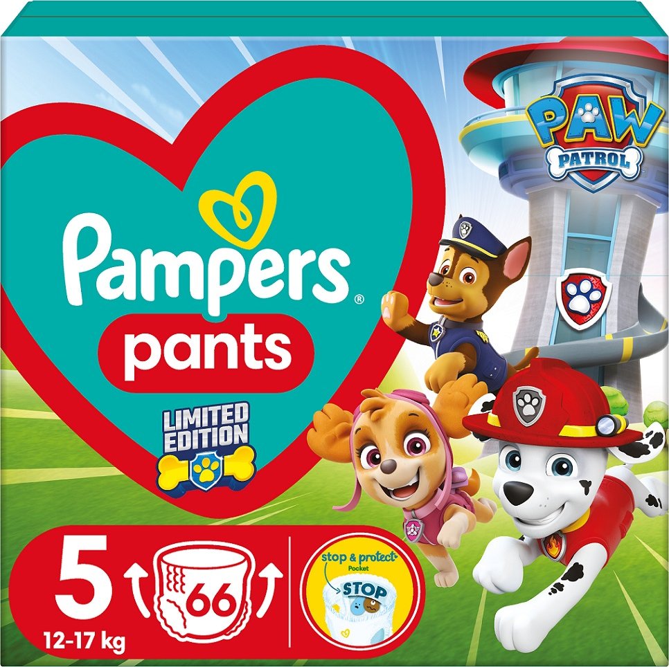 PAMPERS Night Pants Kalhotky Plenkové Jednorázové 5  12-17 Kg  88 Ks Mesicni Zasoba