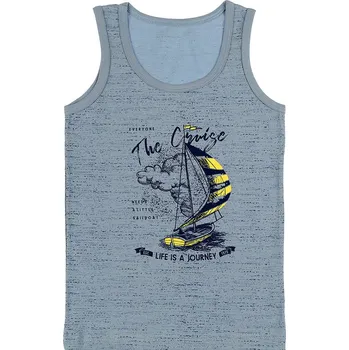 Nátělník EVONA a.s. Chlapecký nátělník se širokými ramínky H modrá - TILKO CHL H MODRÁ 146