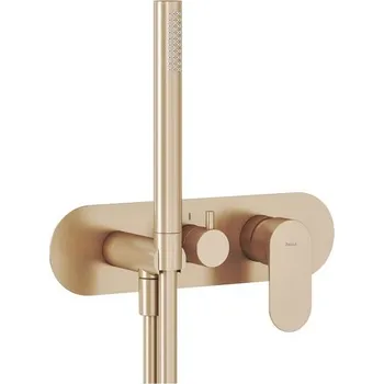 Vodovodní baterie Ravak Podomítková baterie Eleganta EL 068.00, s přepínačem, se setem, pro R-box EL 068.60RGB.O3.RB07D.+S Podomítková baterie, 3cestná bez tělesa, se setem, Rose Gold Brushed X070370 + voucher# Dodatečná sleva 5% kód: KOUPELNA