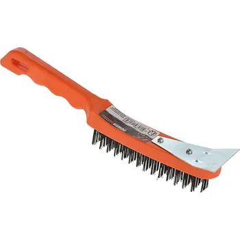 Brusný kotouč FX Tools Drátěný kartáč s rukojetí, oranžový