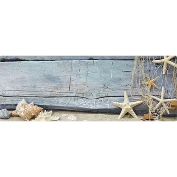 Obklad Koupelnová zádní stěna mySPOTTI aqua Seashell 120x45 cm