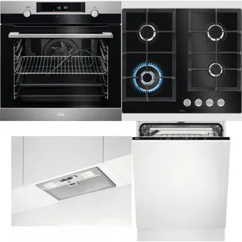 Set domácích spotřebičů AEG BPK556360M + AEG Mastery SpeedBurner HKB64420NB + AEG DGB3523S + AEG FSK73607Z