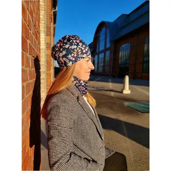 Homeless čepice - Malinovník (Funkční čepice ve stylu Homeless)