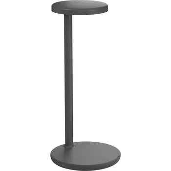 Lampička Flos 09.8310.DR Oblique Q1, profesionální antracitová čtecí lampička s bezdrátovou nabíječkou na mobil, 8W LED 2700K, 35cm