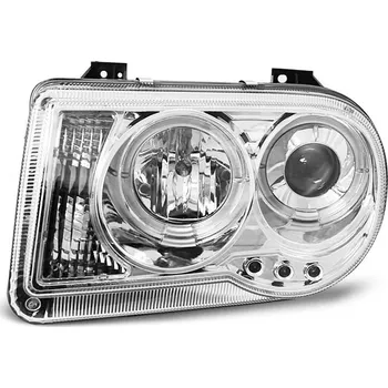 Přední světlomet TUNING-TEC Přední světla Chrysler 300C 05-10 Angel Eyes - chrom