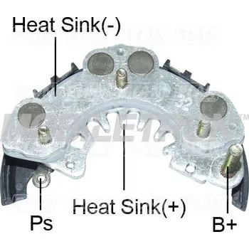 Alternátor Diodový blok alternátoru Hitachi LR170-738C / L170G-2320