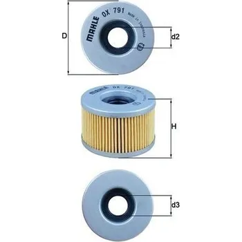 Filtr do auta Olejový filtr MAHLE OX 791