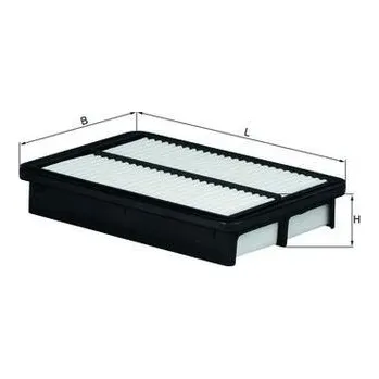 Filtr do auta Vzduchový filtr MAHLE LX 1785