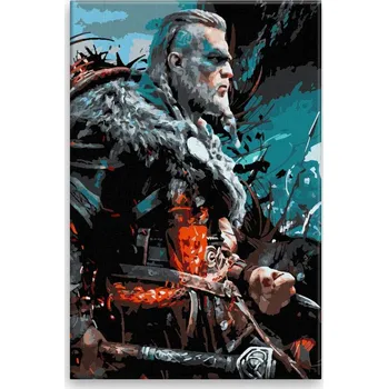 Dětské zboží Malování podle čísel - Valhalla - 40x60 cm, bez dřevěného rámu - CZ výroba