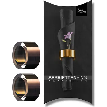 Kroužek na ubrousek Eisch NAPKIN RINGS Sada 2 kroužků na ubrousky měděný