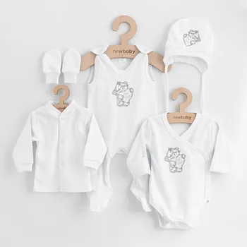 Kojenecká souprava New Baby Classic 5dílná souprava do porodnice bílá