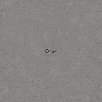 Tapeta Origin Vliesová tapeta hnědá s jemným metalickým leskem 345945, Matières - Metal, Origin, velikost 0,53 x 10,05 m