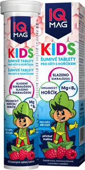 Naturprodukt IQ Mag Kids hořčík + vitamin B6 pro děti malina 20 tbl.