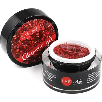 Umělé nehty Laif Glamour Red stavební UV/LED gel 15ml