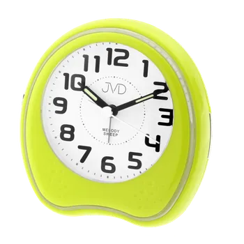 Budík JVD Netikající tichý Budík Quartz JVD zelený SRP130.6