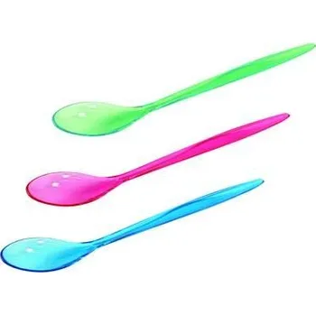 Příbor Toro ČAJOVÁ LŽIČKA, PLAST, PRŮHLEDNÁ, 4KS - zelená 263635-ze