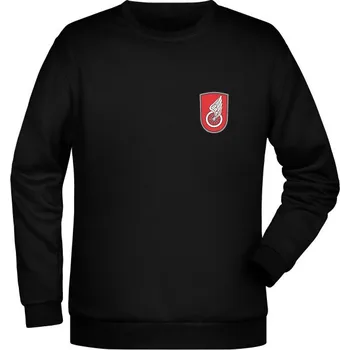 Pánská mikina Mikina 14. pluk logistické podpory - simple - černá