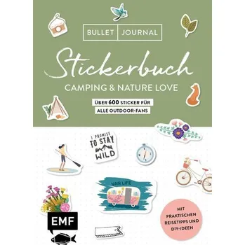 Bullet Journal Stickerbuch - Camping & Nature Love - Über 600 Sticker für alle Outdoor-Fans