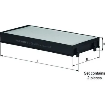 Ventilátor topení a klimatizace Filtr, vzduch v interiéru KNECHT LA 221/S