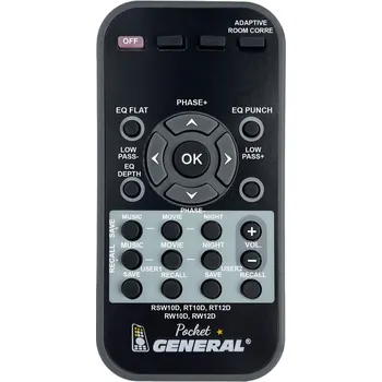 Dálkový ovladač KLIPSCH RSW-10D, RT-10D, RT-12D, RW-10D, RW-12D - dálkový ovladač duplikát