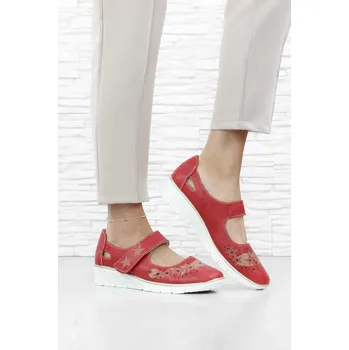 Dámské baleríny Super in Dámské červené baleríny 6590R Velikost: 41