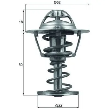 Automobilové těsnění Termostat, chladivo MAHLE TX 126 82D