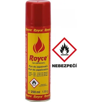 Příslušenství k zapalovači Plyn do zapalovačů Royce 250 ml 10034
