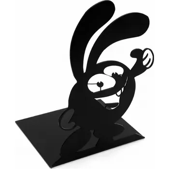 Interex design Držák na knihy RABBIT / Černý matný