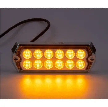 Přídavný světlomet PROFI SLIM výstražné LED světlo vnější, oranžové, 12-24V, ECE R10