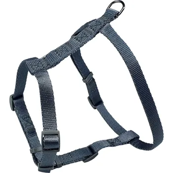 Postroj pro psa BAFPET Kšíry JEDNOBAREVNÉ ve tvaru H Barva: Šedá, Rozměr: 15mm x OK 29-45cm, OH 37-57cm 18421J